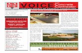 The VOICE Concrete Contractor · The. VOICE. AMERICAN SOCIETY OF CONCRETE CONTRACTORS. of the. Concrete . Contractor. AUGUST 2009. ... CA. September 16 – 19, 2010 Annual Conference,