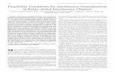 1408 IEEE TRANSACTIONS ON SIGNAL PROCESSING, VOL. … · 1408 IEEE TRANSACTIONS ON SIGNAL PROCESSING, VOL. 62, NO. 6, MARCH 15, 2014 Feasibility Conditions for Interference Neutralization