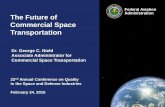 Federal Aviation Administration The Future of Commercial ...asq.org/asd/2015/03/the-future-of-commercial-space-transportation-.pdf · Office of Commercial Space Transportation Federal