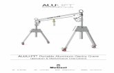ALULIFT Portable Aluminum Gantry Crane - metreel.commetreel.com/wp-content/uploads/2018/09/TD005-0618-ALULIFT-Portable... · Metreel Inc. warrants its ALULIFT® Portable Gantry Crane