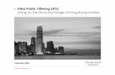 Initial Public Offering (IPO) Listing on the Stock ... · Initial Public Offering (IPO) Listing on the Stock Exchange of Hong Kong Limited 0  February 2016
