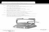 Robot Pool Cleaner by Maytronics EN User Instructions C4 User Manual.pdf · Robot pool cleaner does not climb walls Make sure the filter cartridge is clean If using the robot pool