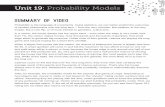 Summary of Video - Annenberg Learner - Teacher ... of Video Probability is the language of uncertainty. Using statistics, we can better predict the outcomes of random phenomena over