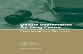 Quality Improvement For Drug Courts - ndci.org · Quality Improvement for Drug Courts: Evidence-Based Practices Prepared by the National Drug Court Institute, the education, research,