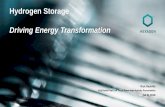 Hydrogen Storage: Driving Energy Transformation .Hydrogen Storage Driving Energy Transformation Rick