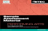 Sample Assessment Material - Puppik Dance Company82237.mrsite.com/USERIMAGES/BTEC-Level-1-2-First-Award-Performing... · Sample Assessment Material Sample Assessment Material PERFORMING