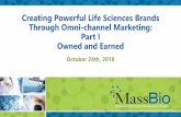 Creating Powerful Life Sciences Brands Through Omni ...files.massbio.org/file/MARCOMM-10242018.pdf · Thanks to our MarComm Working Group for Sponsoring Today’s Forum! Building