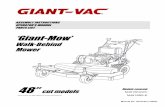 Walk-Behind Mower - Scag Giant-Vac - Leaf and Debris ...giant-vac.com/manuals/Mowers/mowers_archive/3079199_giant_mow_48_M... · ASSEMBLY INSTRUCTIONS OPERATOR’S MANUAL PARTS LIST