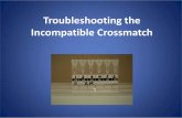 Trouble Shooting the Incompatible Crossmatch - ORBCoN · • There are immune and non-immune reasons for incompatibility in a crossmatch • Consider passive ABO antibodies when problem