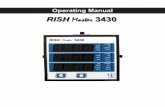 Operating Manual RISH Master 3430 - rishabh.co.in · KVArh IN Ph R KAh VYB A KVA Min x1000 Hz KVAh Ph Y %THD Angle KW VBR Max x1000 P.F. KWh Ph B Down Up Max KVAr V x1000 KVArh Angle