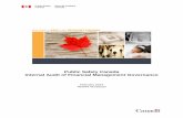 Public Safety Canada Internal Audit of Financial ... · INTERNAL AUDIT OF FINANCIAL MANAGEMENT GOVERNANCE, PUBLIC SAFETY CANADA II Summary of Findings . Governance Structures: