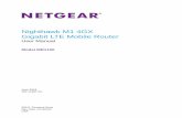 Nighthawk M1 4GX · 2018-07-16 · Nighthawk M1 4GX Gigabit LTE Mobile Router User Manual Model MR1100 June 2018 202-11697-04 350 E. Plumeria Drive San Jose, CA 95134 USA