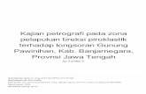 Pawinihan, Kab. Banjarnegara, - ftgeologi.unpad.ac.idftgeologi.unpad.ac.id/wp-content/uploads/2019/01/Kajian-petrografi... · Kajian petrografi pada zona pelapukan breksi piroklastik