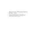 Arizona Physicians IPA, Inc. - azahcccs.gov · 2017-05-26 · Arizona Physicians IPA, Inc. ... Other contract program receivables 8,38412,690 ... Lab, x-ray, and medical imaging ...