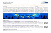 Migration and asylum: a challenge for Europe · Reception of female refugees and asylum seekers in the EU: Case study Germany - February 2016 In 2015, there has been a huge increase