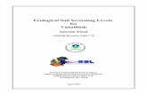 Ecological Soil Screening Levels for Vanadium · Ecological Soil Screening Levels for Vanadium Interim Final OSWER Directive 9285.7-75 U.S. Environmental Protection Agency Office