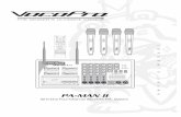 PA-MAN II - VocoPro Karaokevocopro.com/products/pdf_manuals/pa-man-II.pdfAnd thank you for purchasing the PA-MAN II from VocoPro, your ultimate choice in Karaoke entertainment! With
