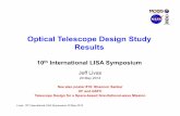Telescope Design Study Results Livas final · Livas: 10th International LISA Symposium 20 May 2014 Manufacturability 15 Off-axis mirror difficulty On-axis mirror difficulty • On-