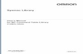 Sysmac Library User’s Manual for MC Command Table Library · Sysmac Library User’s Manual for MC Command Table Library (W545) Omron Companies shall not be responsible for conformity