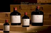 HONG KONG Finest and Rarest Wines - Christie's · HONG KONG Finest and Rarest Wines Includni g Historci Vni tages from the Cellars of Chateau Latour Saturday 29 November 2008 Internatoi