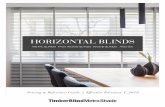 HORIZONTAL BLINDS BLINDS Retail Price Guide  M O H T O H Cor R equir der cor T O H equir R RR W T ecommended MET ATIONS FACTOR ALLOW + or  …