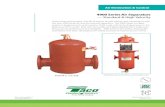 4900 Series Air Separators — Standard & High Velocity · 4900 Series Air Separators — Standard & High Velocity Save money and lengthen the life of system pumps, piping, and components
