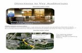 Directions to Vey Auditorium - The American Society of ... · Directions to Vey Auditorium WALKING DIRECTIONS FROM PARKING STRUCTURE F Take the bridge on P4 to Doernbecher, in the
