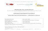 Midlands Air Ambulance fileMidlands Air Ambulance / West Midlands Ambulance Service NHS Trust SOP- Aircraft call-out guidelines – Dispatch criteria Issue Date November 2016 Issued