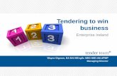 Enterprise Ireland · Wayne Dignam, BA BAI MEngSc MBS MIEI AM.APMP Managing Director . Winning Your Bids 2 AGENDA •Trends •Rules •Best practice •Joint bidding •Opportunities