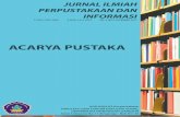 Acarya Pustaka, Vo.3, No.2, Desember 2017repository.uinjkt.ac.id/dspace/bitstream/123456789/39230/2/Full Text.pdf · Acarya Pustaka, Vo.3, No.2, Desember 2017 2 pendidikan di bangku