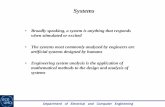 Systems - University of Minnesota Duluthihayee/Teaching/ee2111/ece2111_chapter3.pdfDepartment of Electrical and Computer Engineering Systems • Systems have inputs and outputs •