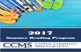 Summer Reading Program - CCS English Department - Homeccsengl.weebly.com/.../2/13927698/ccms_summer_reading_program_2017.pdf · We are continuing with our summer reading program this