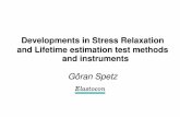 fileStress Relaxation Standardised test methods Relaxation in tension, ISO 6914 a) continuous elongation b) intermittent elongation this is not relaxation, but measurement