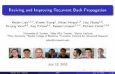 Reviving and Improving Recurrent Back Propagationrjliao/papers/rbp_slides.pdf · Overview 1 Motivations & Backgrounds 2 Algorithms 3 Experiments Renjie Liao (UofT) RBP July 12, 2018