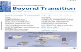 The Newsletter About Reforming Economies Beyond Transition · Beyond Transition • April — June 2006 2 · Dear Reader, High and highly volatile oil prices over the last few years
