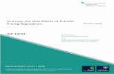 At a cost: the Real Effects of Transfer Pricing … A Cost: the Real E ects of Transfer Pricing Regulations Ruud De Mooij Li Liu 9th January 2018 Abstract Unilateral adoption of transfer
