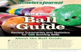 33rd Annual Ball Guide - Bowlers Journal · 54 Bowlers Journal International | January 2017 BJI BALL REVIEWER Vernon Peterson provides hook, length and breakpoint ratings for each