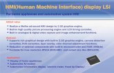 HMI(Human Machine Interface) display LSI - …Human Machine Interface) display LSI For home appliances and automotive system HMI Abstract Added value Supports rich graphical design