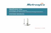 NetPoint Lite System Manual - Netronics Networks Manuals... · In countries where the radio is not regulated the equipment can be ... For protection of ODU against direct ... Netronics