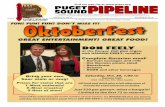 GREAt EntERtAinmEnt! GREAt FooD! - Puget … through education. PUGET SOUND PIPELINE • AUGUST 2008 PUGET SOUND PIPELINE 2 Vol. 21, No. 9 –September 2010 Published monthly by Puget