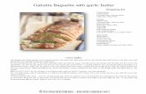 Ciabatta Baguette with garlic butter - Knusperstübchen · First prepare the yeast sponge on the evening before. Mix yeast with tepid water and let rest shortly. Now add the flour,