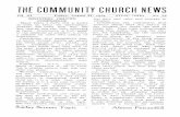 THE COMMUNIT CHURCY NEWH S - smfpl.org · THE COMMUNIT CHURCY NEWH S ... of Malt Noa 5.2 o f Sto arw celee - ... Bill Gowa expectn t atteno s d