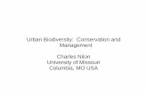 Urban Biodiversity: Conservation and Managementjale-japan.org/URBIO2010/lib/exe/fetch.php?media=nilon_urbio_20100520.pdf · Urban Biodiversity: Conservation and Management Charles