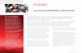 Avaya Dynamic Routing - TelWare Corporation Avaya DynRouting... · AVAYA DYNAMIC ROUTING Centralized, easy-to-administer decision . engine for customer segmentation and destination