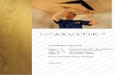 Installation Manual - Topakustik USA : Acoustical Wood … · 2015-04-03 · TOPAKUSTIK® W1 System with slatted grid ... This installation manual is valid as an application guideline