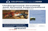 2017 ANNUAL SHORT COURSE: Underground Grouting and …uct.mines.edu/publications/uggi_2017_flyer.pdf · 2017 ANNUAL SHORT COURSE: Underground Grouting and Ground Improvement May 1–5,