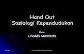 Hand Out Sosiologi Kependudukan - blog.uinsby.ac.idblog.uinsby.ac.id/chabib/wp-content/uploads/sites/4/2008/12/hand-out... · Cha-Must NGAJI SOSIOLOGI KEPENDUDUKAN Sejarah Sensus