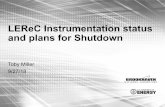 LEReCInstrumentation status and plans for Shutdown · High Power PMs BIF WSH+V WIRE SCANNER • Motion Control • VME based motion control cards loaned from CERN • SignalAcquisition