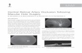 Central Retinal Artery Occlusion following Macular Hole …ksos.in/ksosjournal/journalsub/Journal_Article_15_235.pdf · March 2009 Valsa Stephen et al. - CRAO following MHS 83 Central