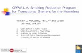 CPPW-L.A. Smoking Reduction Program for Transitional Shelters …publichealth.lacounty.gov/tob/pdf/bh/Bill_McCarthy_Homeles_ Military... · 3 Personnel – UCLA team William McCarthy,